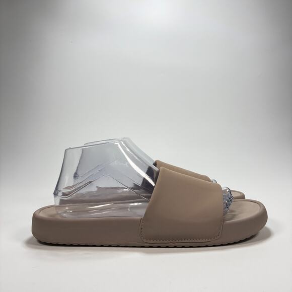 all in motion Shoes - All In Motion Slide Sandals Taupe Brown Slip On Pool Beach Shoes Women's Size 10